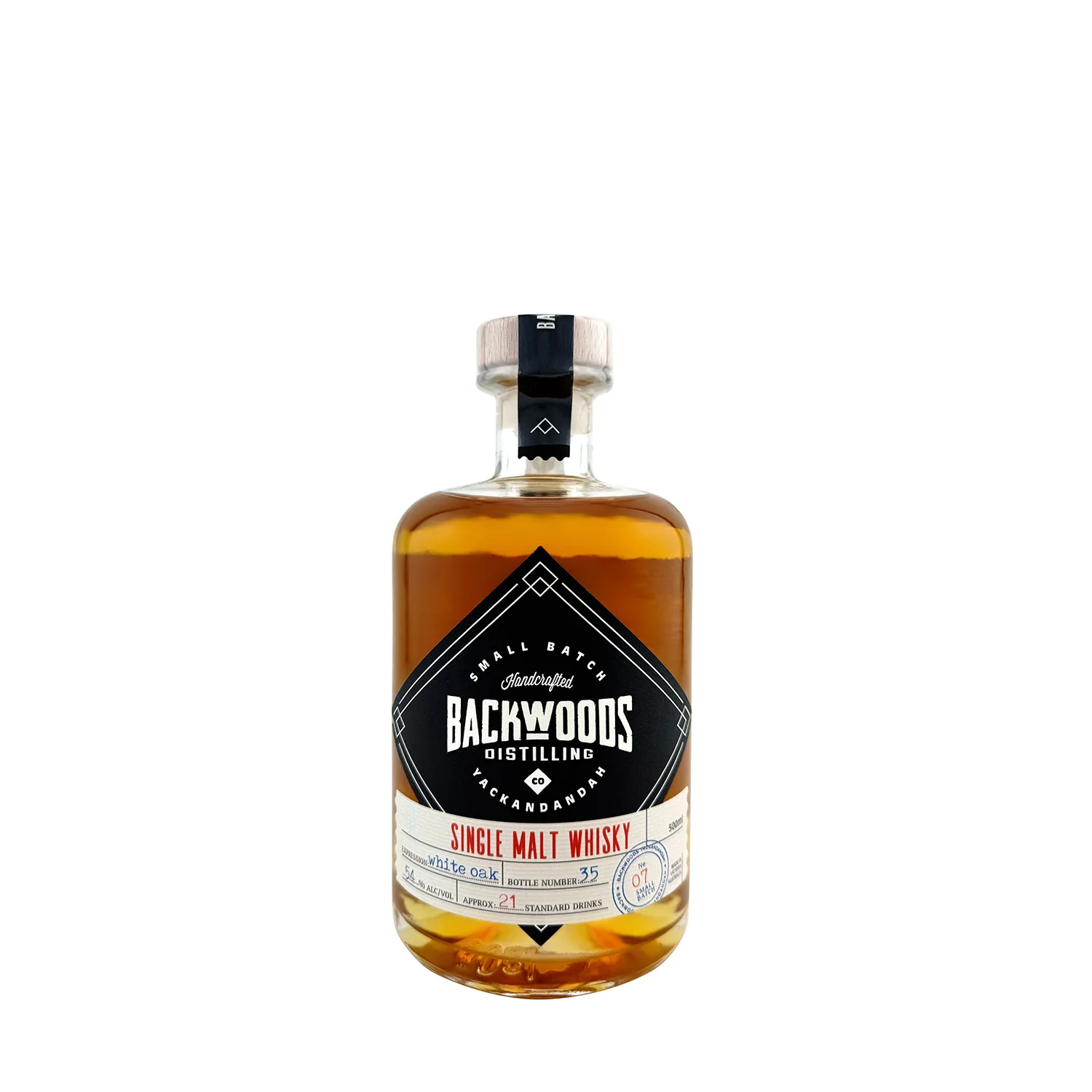 Backwoods Distilling Co. Single Malt White Oak Batch #7 54% 500ml