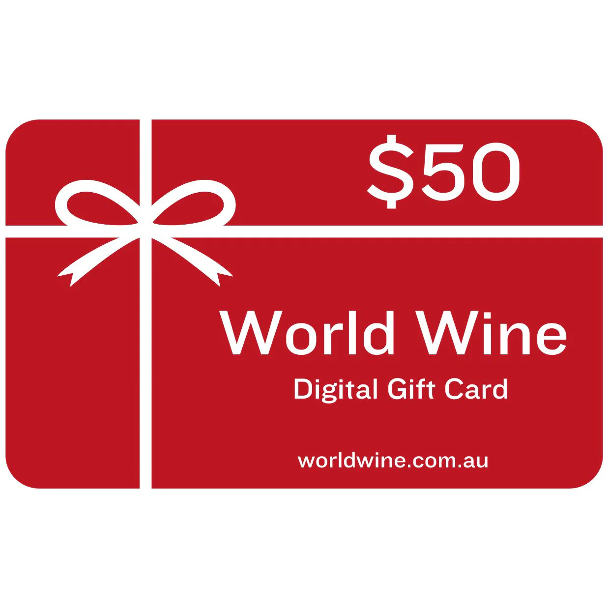 World Wine Digital Gift Card - $50 (free shipping ignore cart fees)