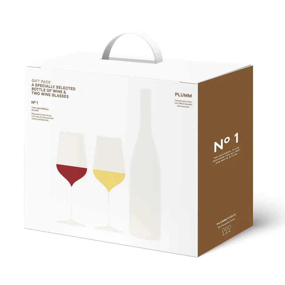 PLUMM 2 Glass Gift Pack (space for 1 selected bottle of wine) - Image 2