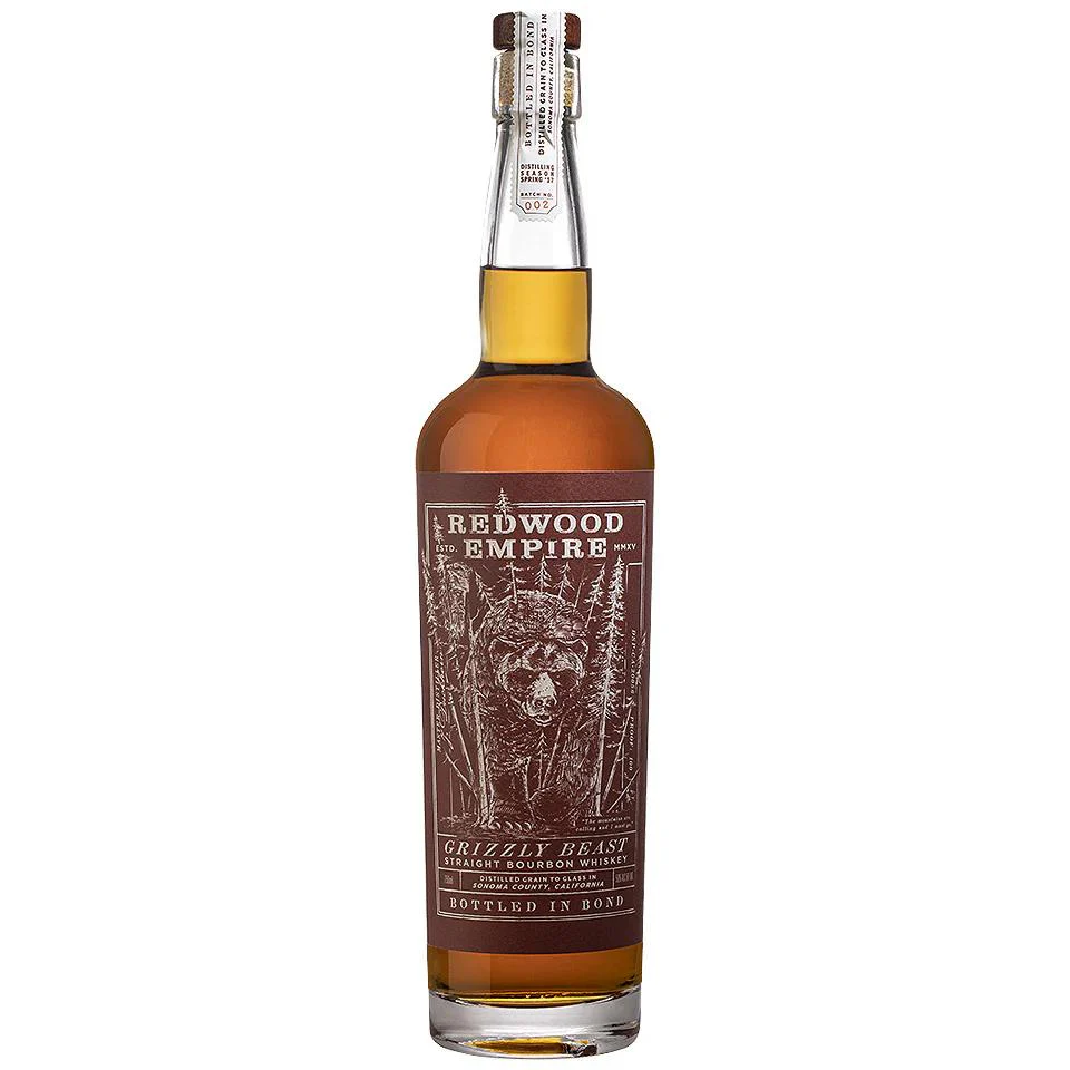 Redwood Empire Grizzly Beast Bottled In Bond Straight Bourbon 50%