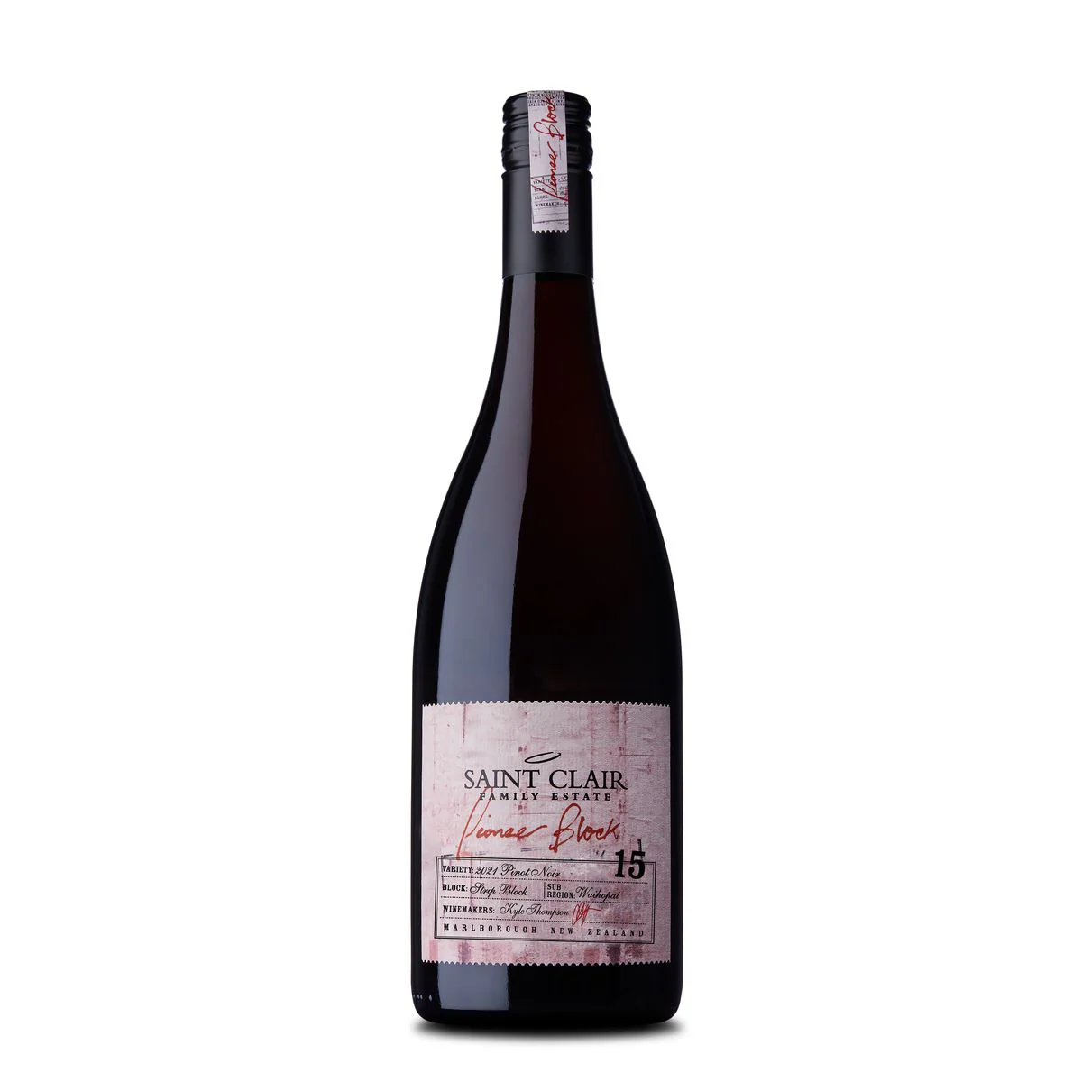 Saint Clair Family Estate Block 15 Strip Block Pinot Noir (screw cap) 2020