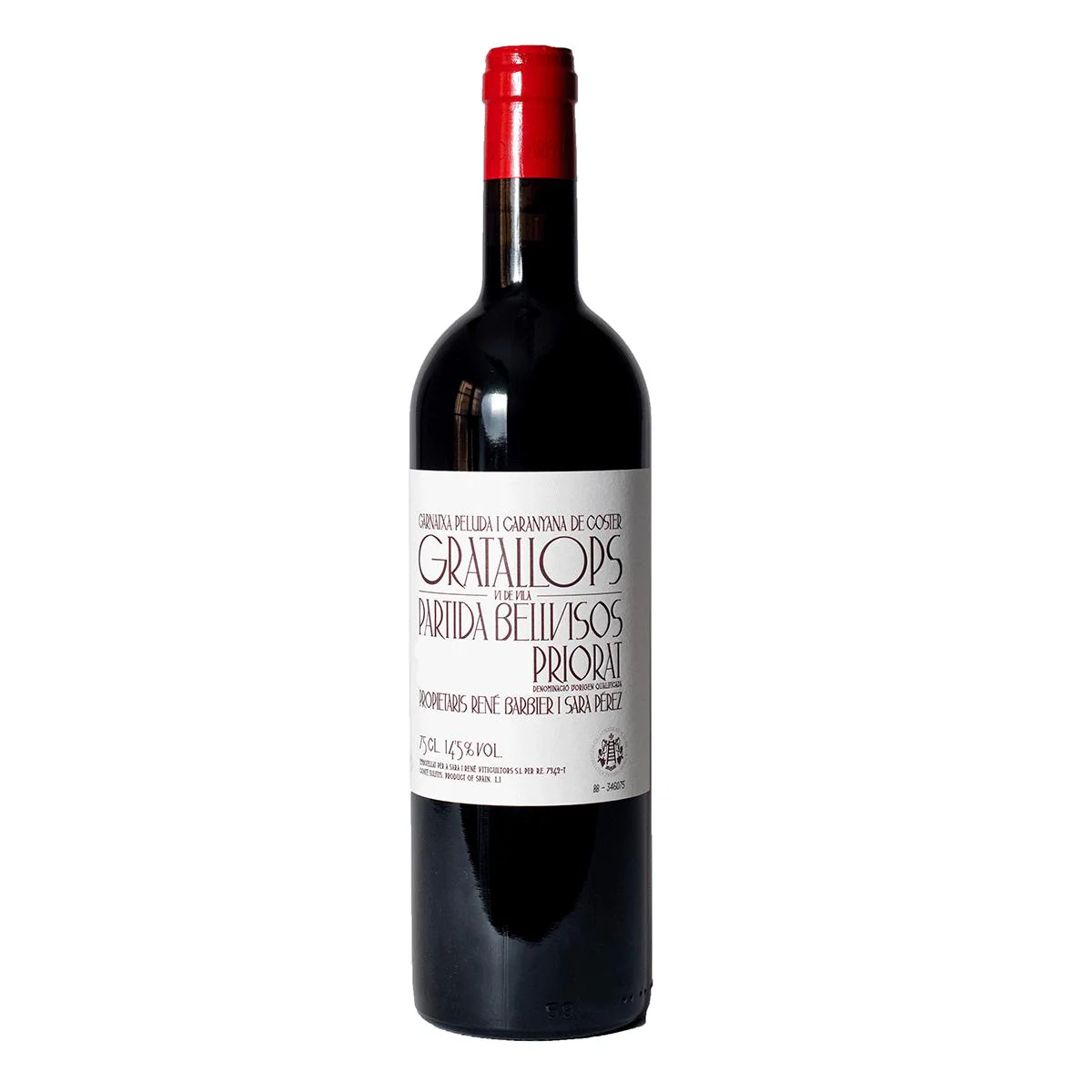 Sara i René Viticultors ‘Partida Bellvisos’ Garnatxa Tinto Vi de la Vila Gratallops 2016