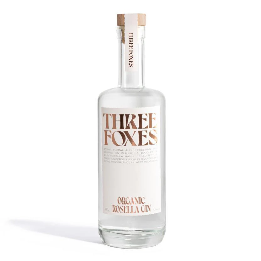 Three Foxes Organic Rosella Gin 40% 700ml