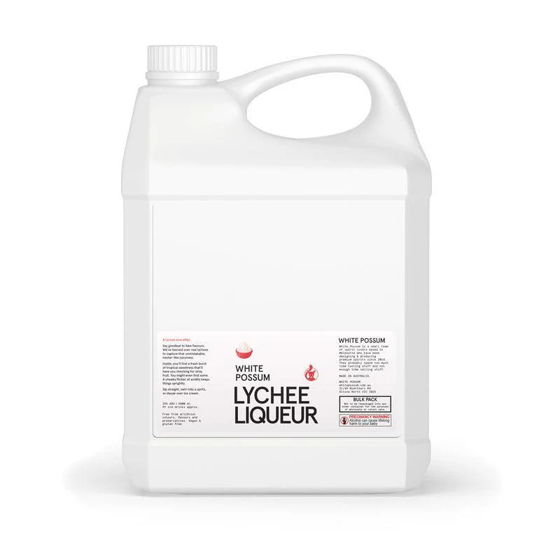 White Possum Lychee Liqueur 25% 5L -Bulk-
