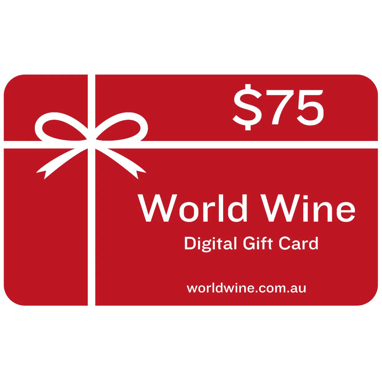 World Wine Digital Gift Card - $75 (free shipping ignore cart fees)